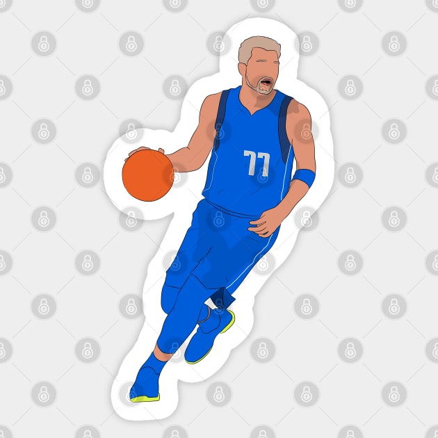 Luka Doncic Sticker by SickSticksCo